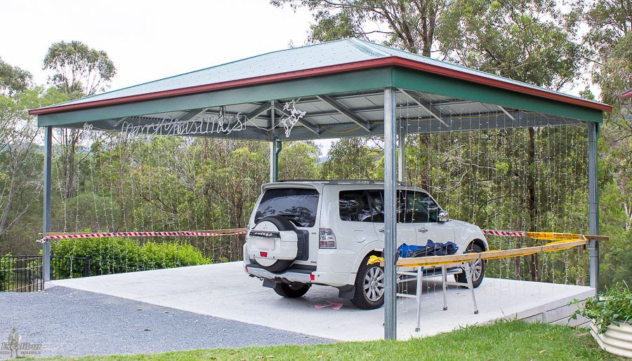 Hip Roof Carport - DIY Kits for sale. Genuine Colorbond