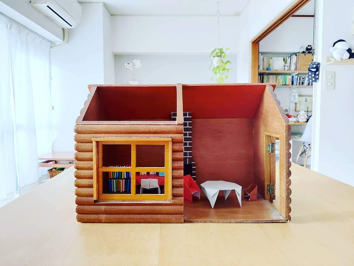 休校中の過ごし方 折り紙でミニチュア家具作り Chibidas家のシンプルライフ