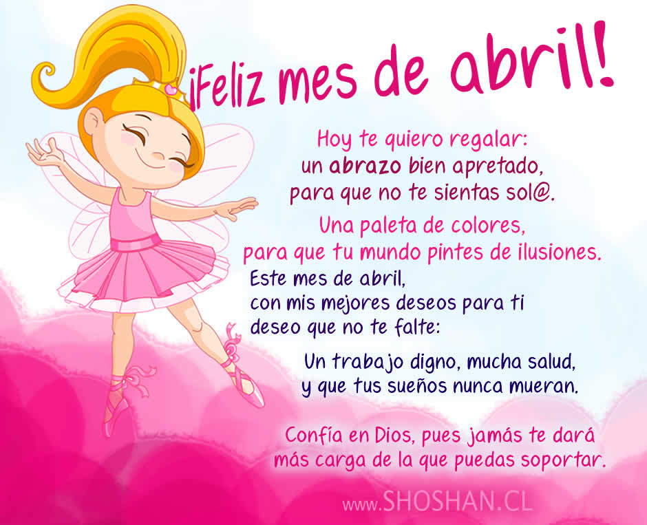 ¡Feliz mes de abril!