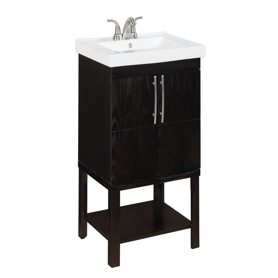 Style Selections Foley Espresso Integral Single Sink Oak Bathroom Vanity With Vitreous China Top Common 24 In X 19 In Actual 24 In X 1925 In In The Bathroom Vanities With Tops Department At Lowescom Style Selections Foley Espresso Integral Single Sink Oak Bathroom Vanity With Vitreous China Top Common 24 In X 19 In Actual 24 In X 1925 In In The Bathroom Vanities With Tops Department At Lowescom