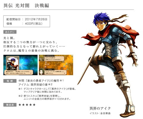 第6回ファイアーエムブレムファン投票 覚醒編 オススメの追加コンテンツは ゲーム