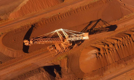 A BHP Billiton reclaimer in Perth