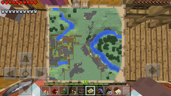14 Minecraft Pe 地図の使い方 現在地表示 拡張 額縁に貼付 Surilog