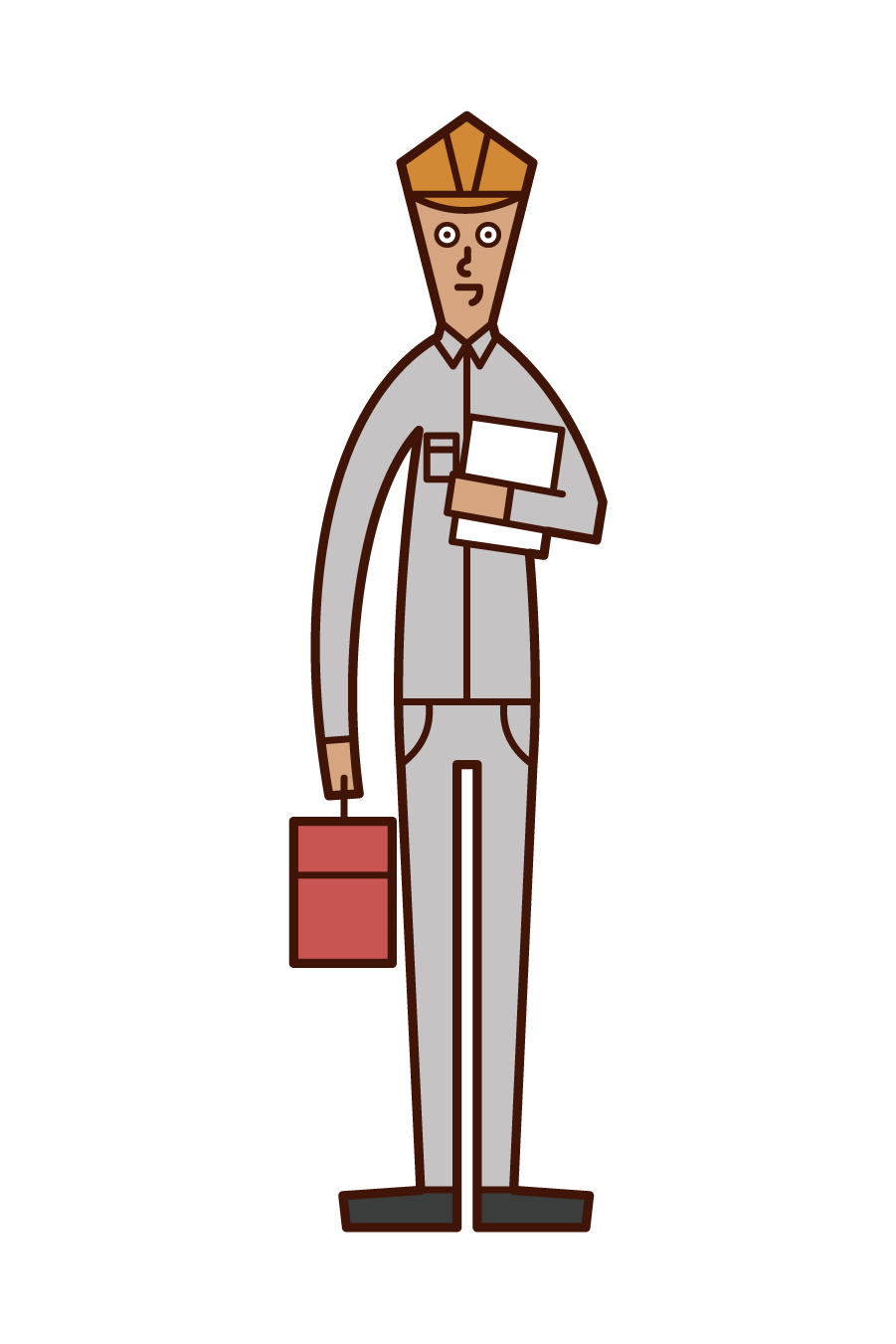 サービスエンジニア 男性 のイラスト フリーイラスト素材 Kukukeke ククケケ