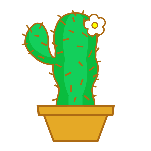 サボテンのイラスト かわいいフリー素材が無料のイラストレイン