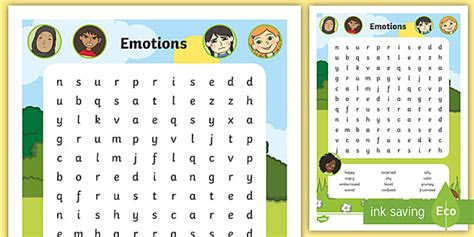  emotions word search teacher made twinkl