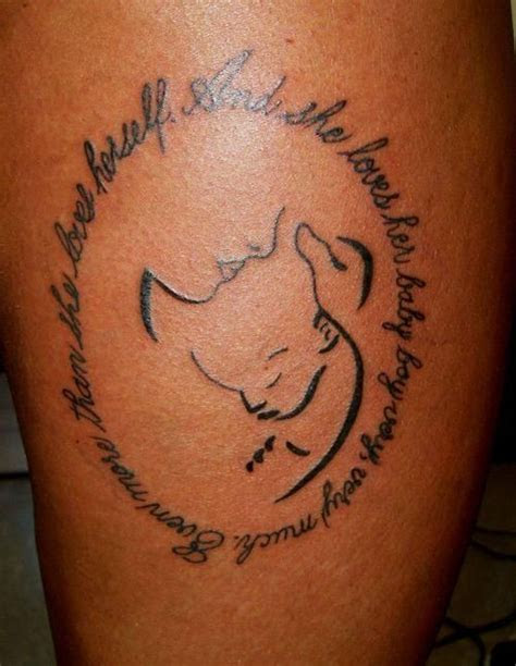tattoos   mom fascinating mother  child tattoo