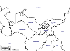 Outline Map Of Asia