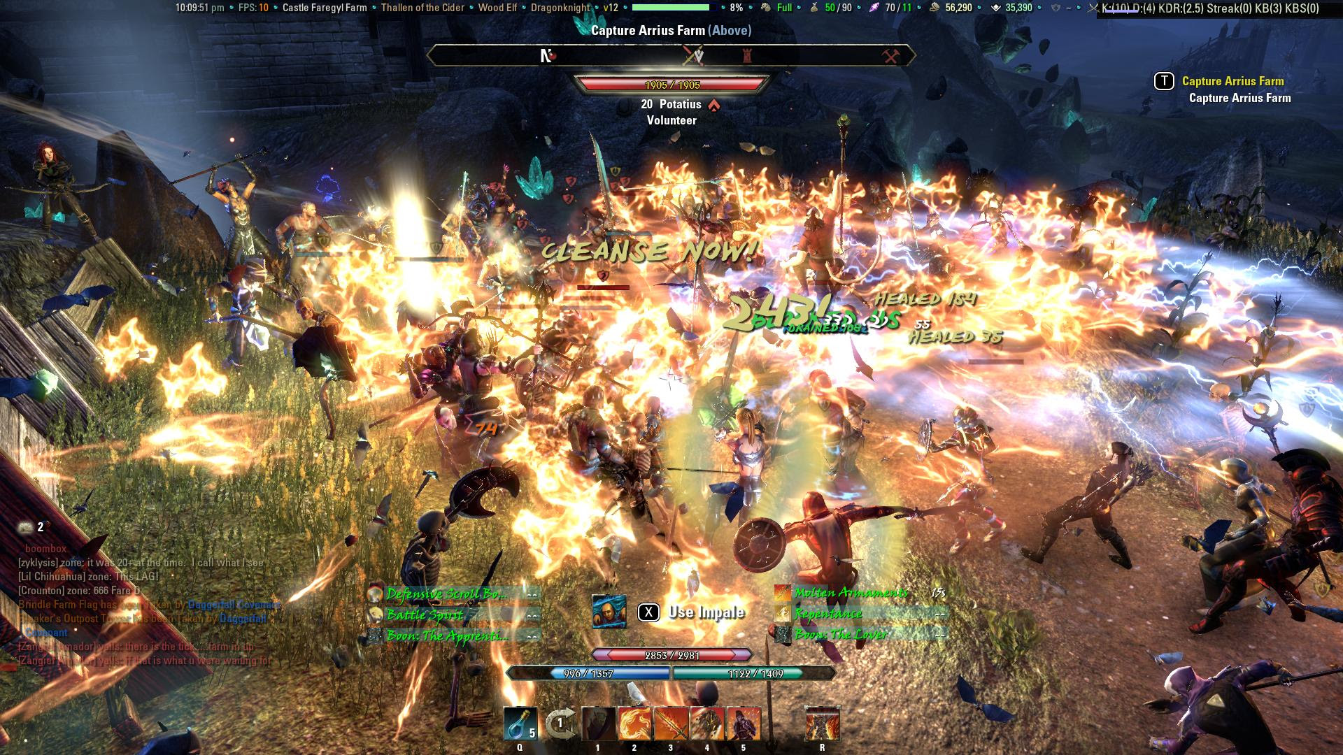 Massive Ad Vs Ep Zerg At Fare Tonight Elder Scrolls Online