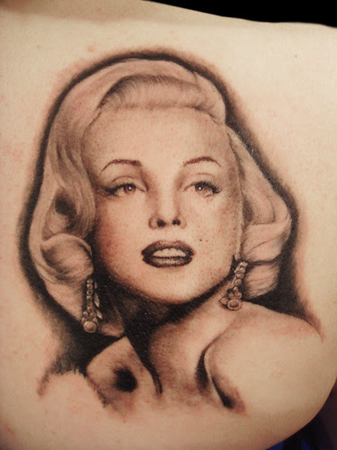 Marilyn Monroe Portrait tattoo portrait tattoos. Marilyn Monroe Portrait tattoo
