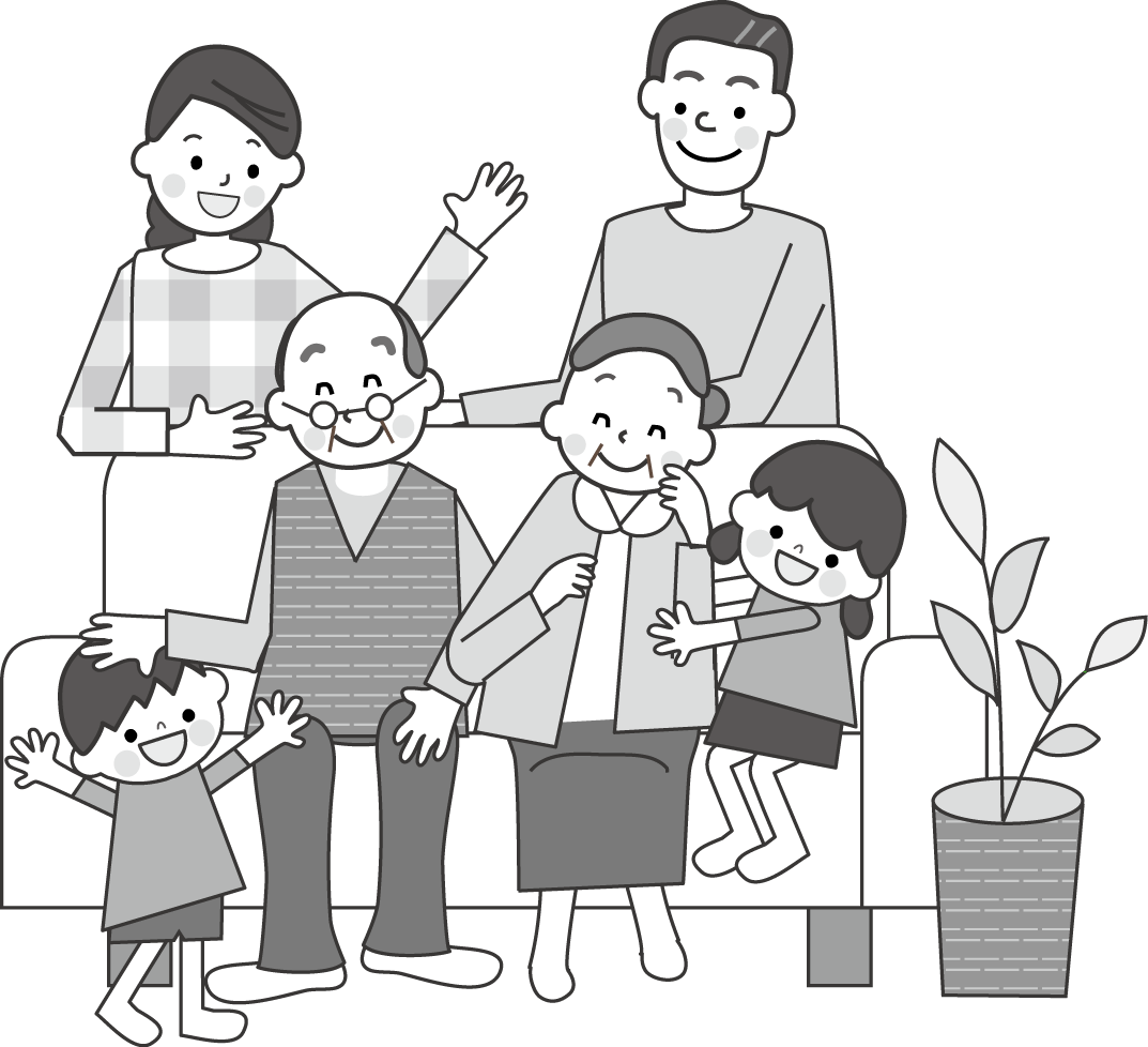 家族だんらんのイラスト 無料イラスト フリー素材