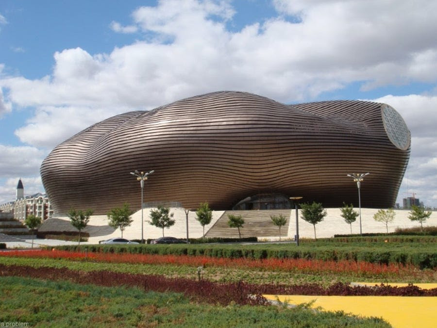 Ordos even has an avant-garde art museum -- totally empty