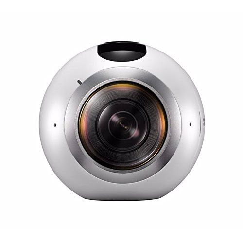 Samsung Gear 360 Degree Spherical Camera (SM-C200) + Micro SD 32GB Spherical Camera SM-C200 for Galaxy S7, S7 Edge, S6, S6 Edge, S6 Edge Plus, Note 5 (International Version - No Warranty)