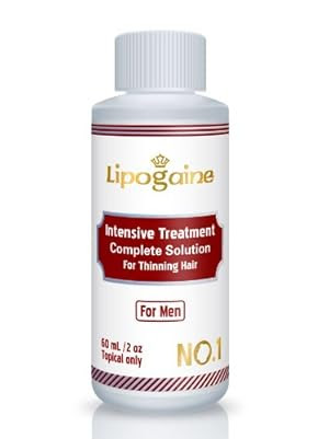 Lipogaine for Men: Minoxidil Enhanced with Azelaic Acid DHT Blocker, Biotin, Vitamin, Intensive Treatment & Complete Solution for Hair Loss / Thinning (For Men Only Formula) 30 days money back Guarantee ***promotion price ends: April 1st, Hurry UP***