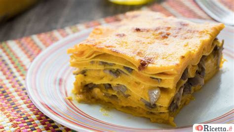 ricetta lasagne  zucca  funghi consigli