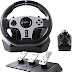 PXN V9 Game steering wheel With Pedals and Shifter,PC Game Racing Wheel 270°/900° Adjustable-Support Vibration and Headset Function, For Xbox One, Xbox Series S/X PS4, PS3,Nintendo Switch