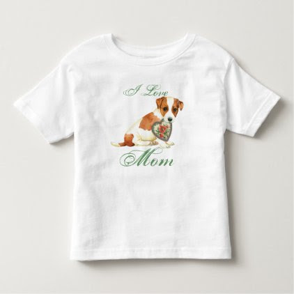 Russell Terrier Heart Mom Toddler T-shirt