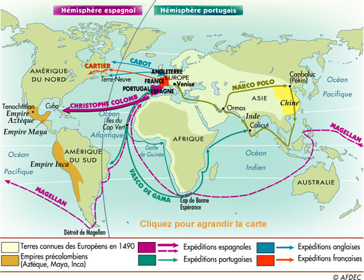 Carte Des Grandes Decouvertes