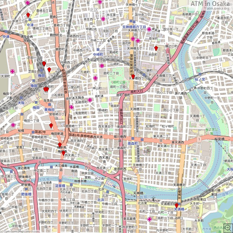 Atm りそな銀行 Osaka