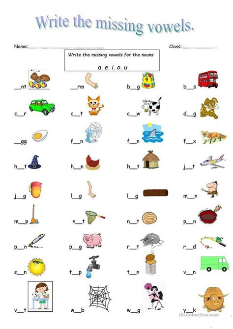  vowels worksheets for preschoolers