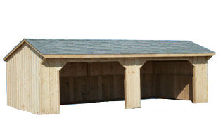 Loafing Shed Plans Free by 8\'x10\'x12\'x14\'x16\'x18\'x20 