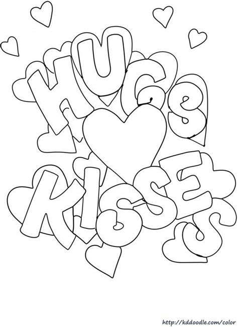 Free printable Valentine's Day coloring page from KDDoodle