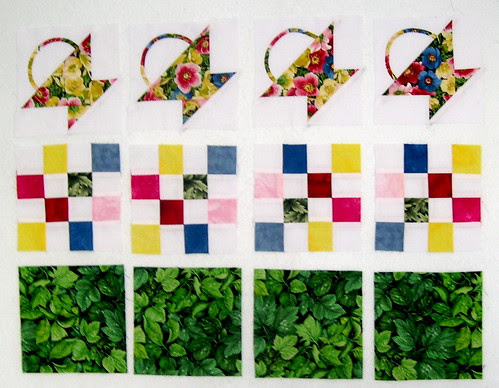Plain Fabric Squares for the bottom