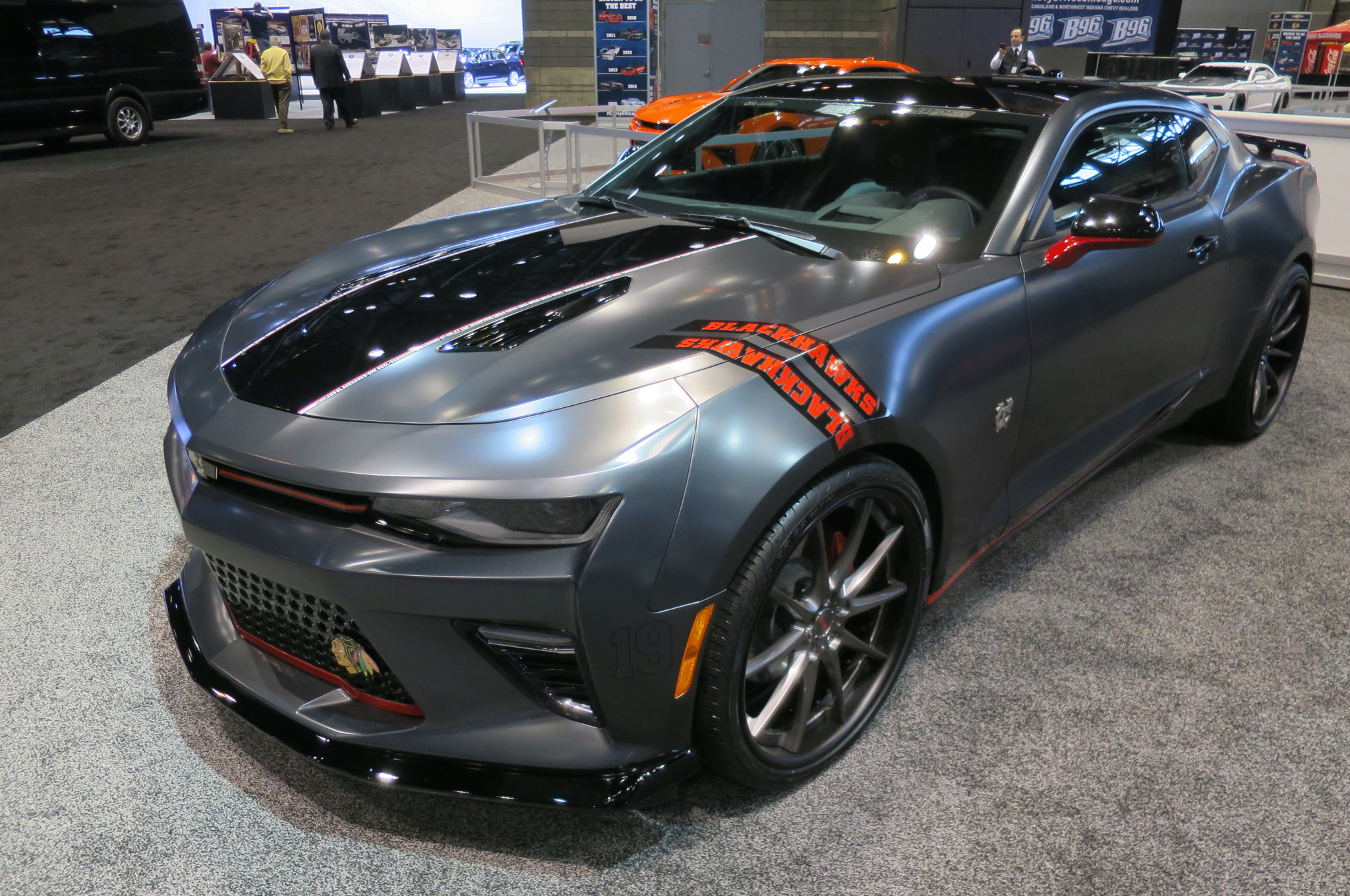 2016 Chevrolet Camaro SS with Chicago Blackhawks theme