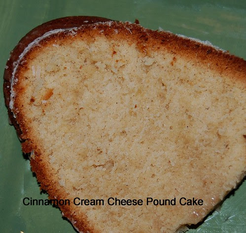 Cinnamon Cream Cheese Pound Cake