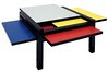 Modrian table by Bernard Vuarnesson