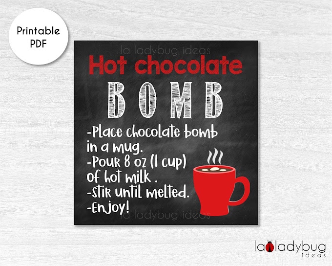 Hot Chocolate Bombs Directions Printable