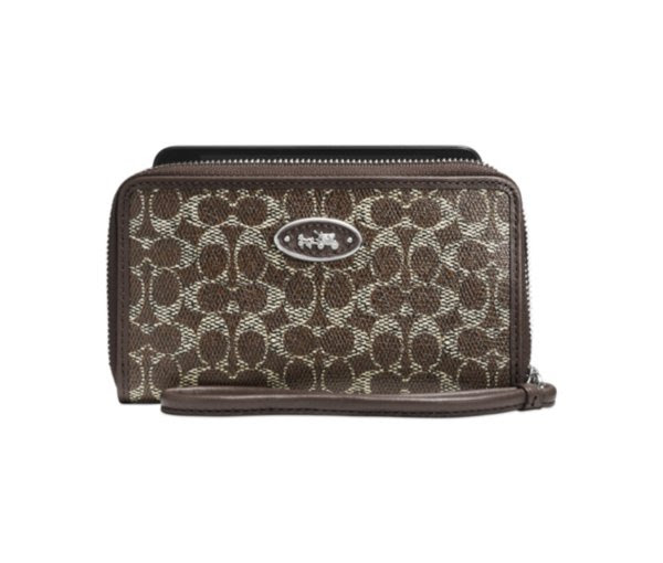 กระเป๋า coach 63186b in east/west canvas universal coated case boxed ลาย style  กระเป๋า coach 63186b in east/west canvas universal coated case boxed ลาย style