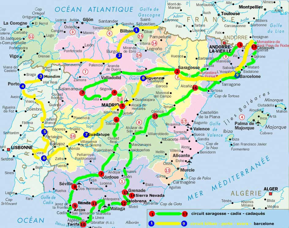 Salamanque Espagne Carte