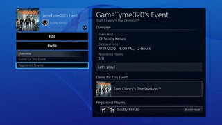 PS4 System Software 3.50 - User Scheduled Event