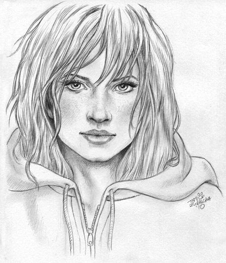 33 Contoh Gambar Sketsa Wajah Dengan Pensil Paling Bagus