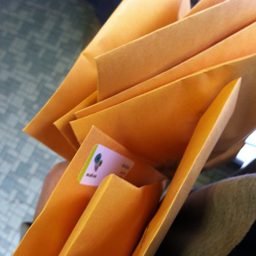 Sending off the last bee blocks of 2012! #allcaughtup