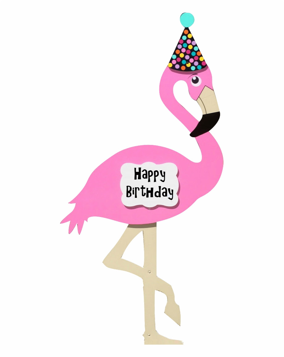 Kids Birthday Yard Signs Flamingo Cartoon Happy Birthday Clip Art Library