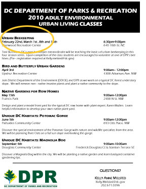 small version of flyer announcing seminar