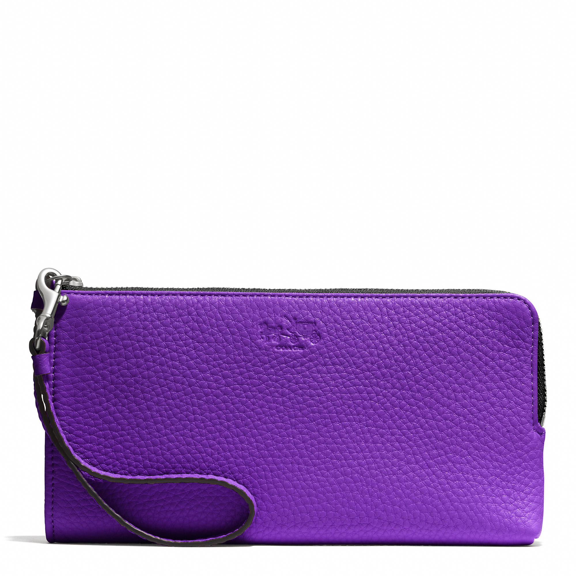 กระเป๋า coach bleecker style pebbled wallet in หนังแท้ l-zip 51981 กระเป๋า coach bleecker style pebbled wallet in หนังแท้ l-zip 51981