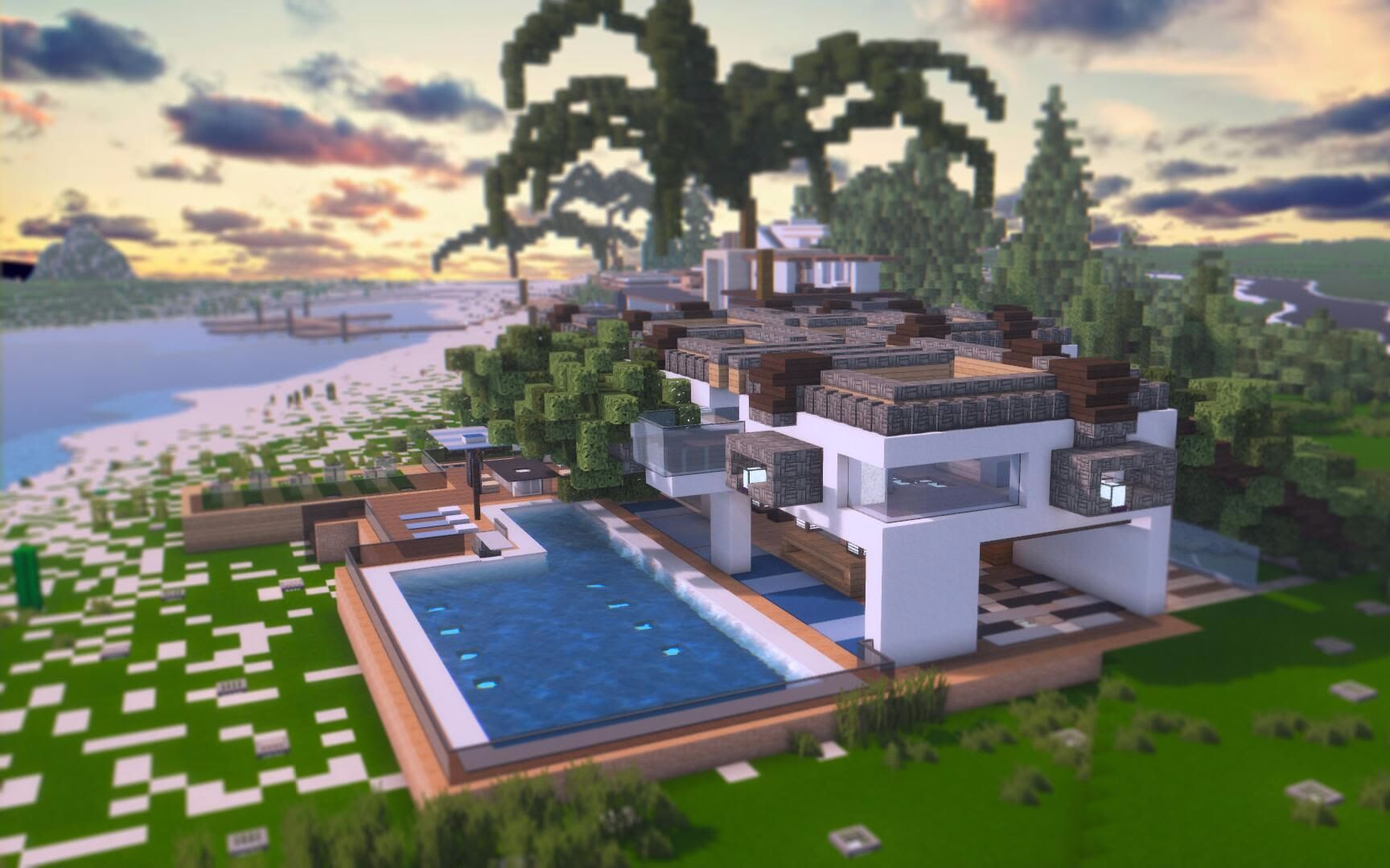 Minecraft建筑图纸 万图壁纸网