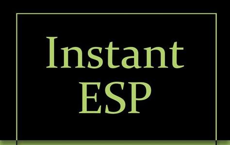 Download EPUB Instant ESP Free Download PDF