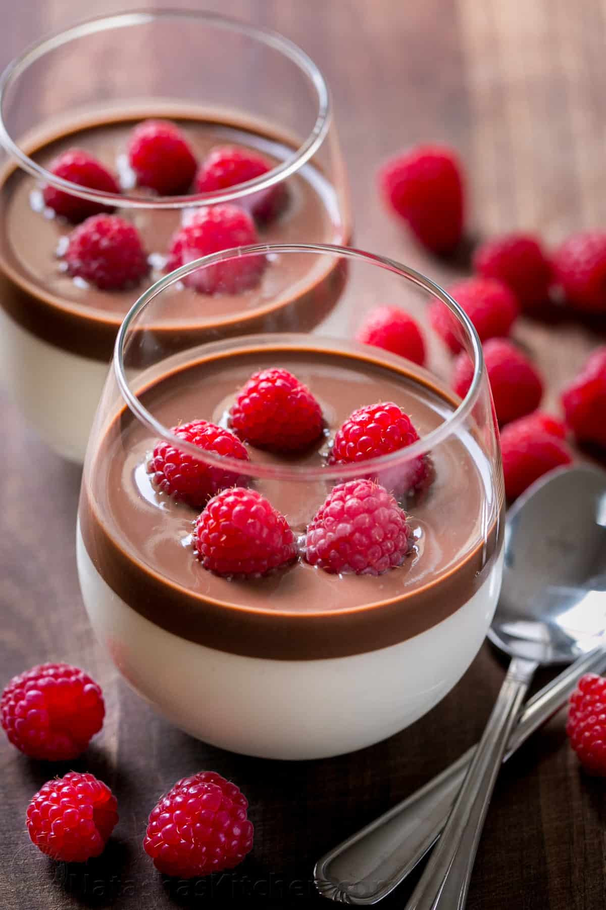 Vanilla Mousse with Chocolate (VIDEO Recipe) - NatashasKitchen.com