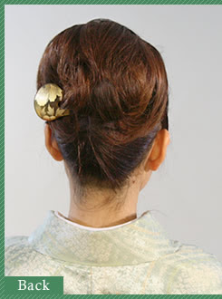 着物の髪型 ヘアスタイル 09 ミディアムヘア 京染卸商業組合