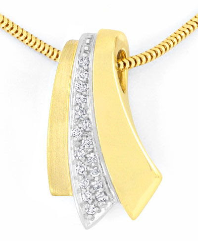 Originalfoto BRILLANT-DIAMANT-KOLLIER DIAMANTEN-GOLD-COLLIER