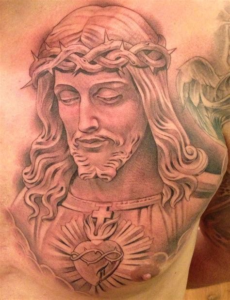 religious chest tattoos designs ideas  meaning