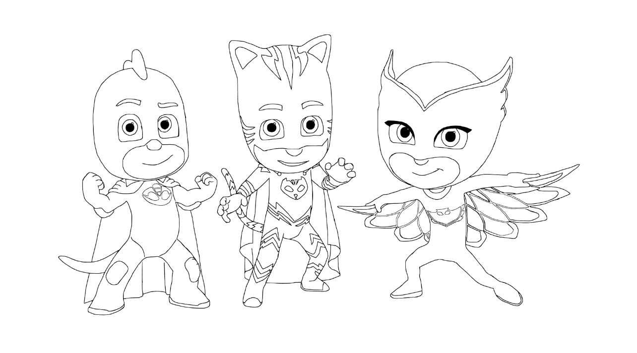 Download PJ Masks coloring pages to download and print for free