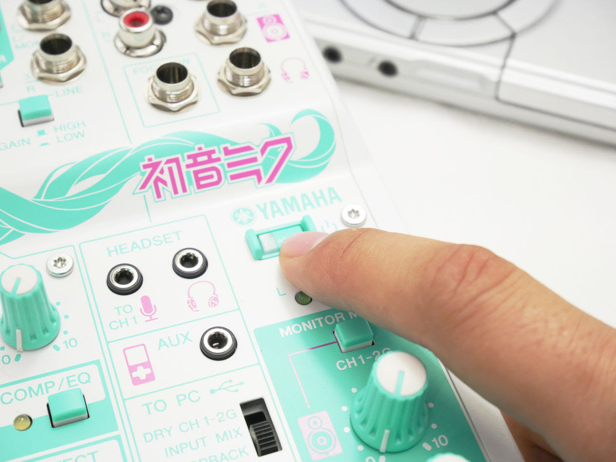 I Tried Various Kinds Of Yamaha Mini Mixer Ag03 Miku Which Collaborated With Hatsune Miku Gigazine
