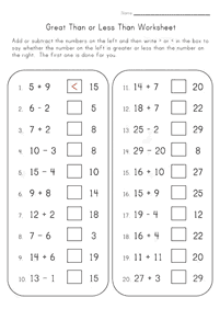 Printable Math for Kids