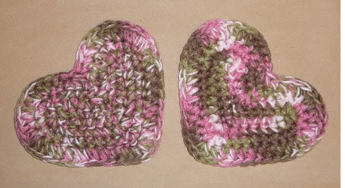 PINK CAMO HEARTS Military Camouflage by CraftCreationsEtsy on Etsy