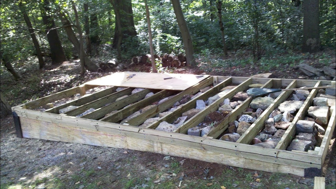How to build a level shed, tiny houses, barn foundation, platform by ...